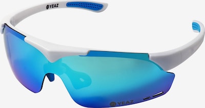 Sportiniai akiniai nuo saulės 'Sunup' iš YEAZ, spalva – vandens spalva / tamsiai mėlyna / balta, Prekių apžvalga
