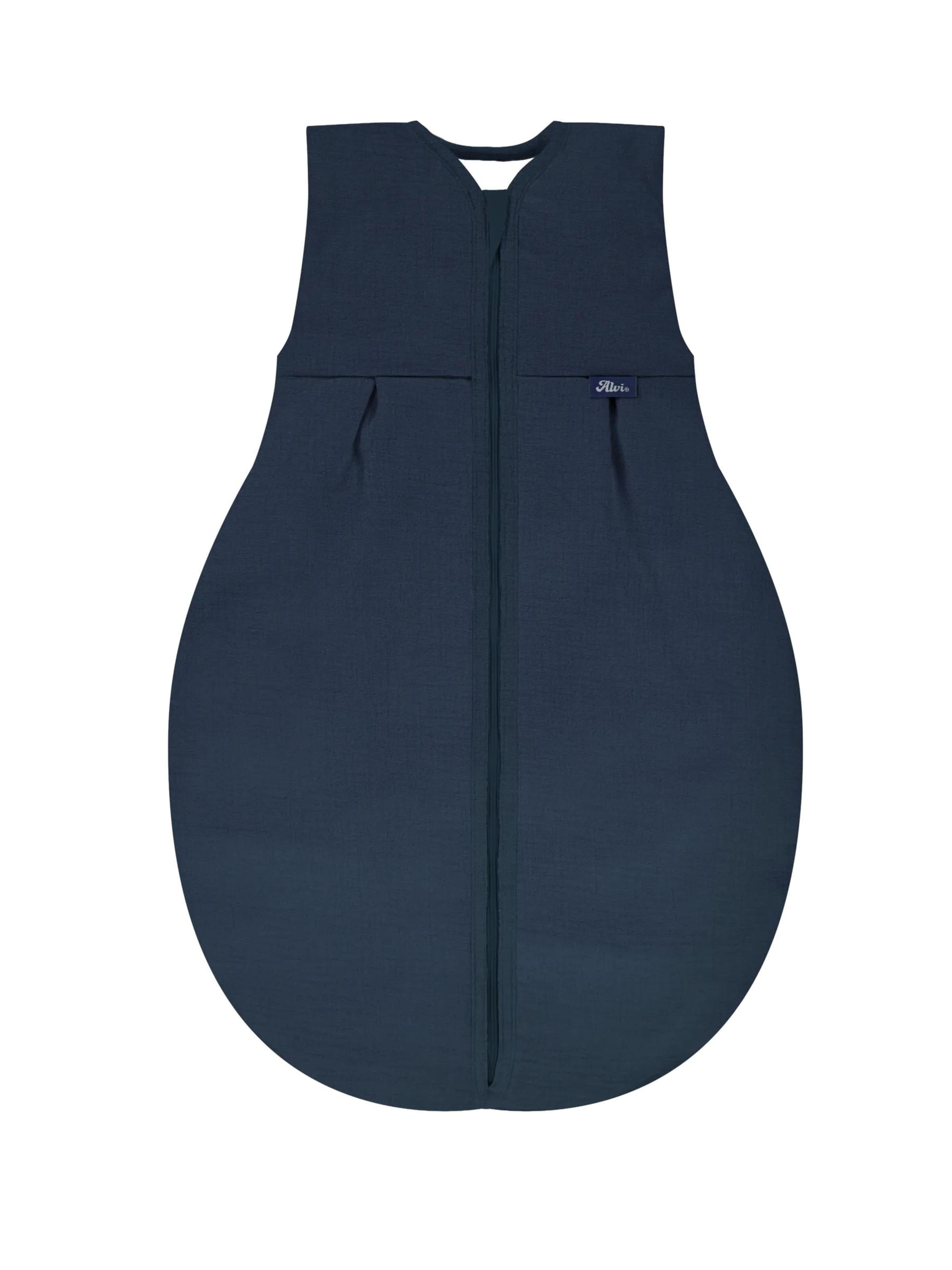 ALVI Sleeping Bag 'Schlafsack 4-Season Mull-Schlafsack' in Blue: front