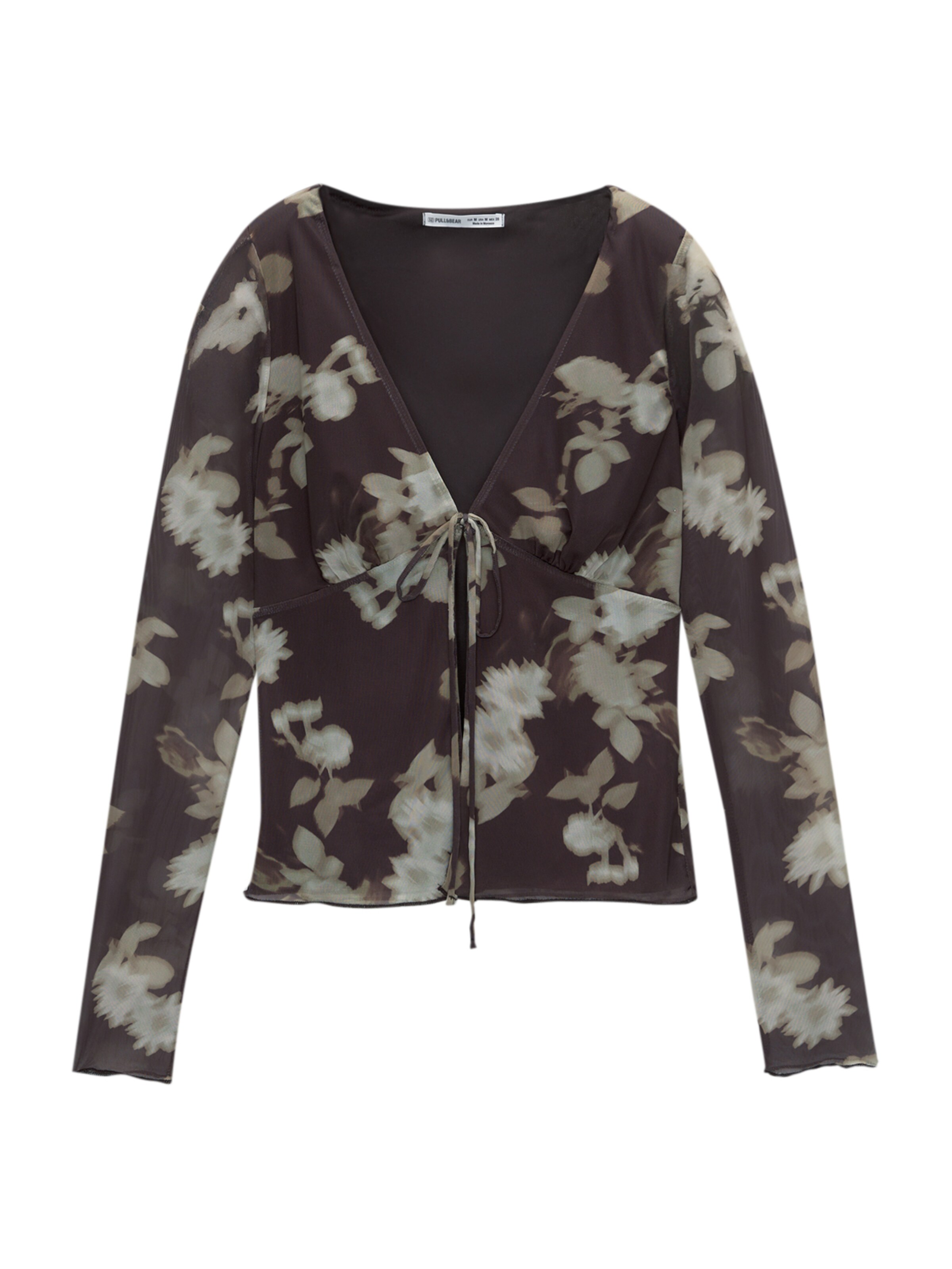 Pull&Bear Bluse in Braun: Vorderseite