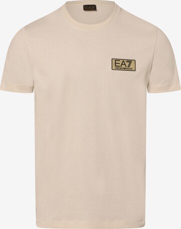 EA7 Emporio Armani Shirt in Beige: front