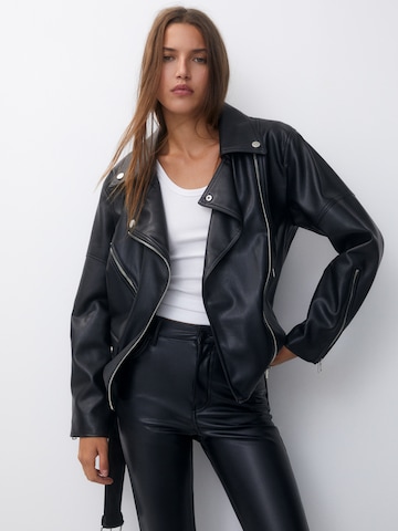 Veste mi-saison Pull&Bear en noir : devant