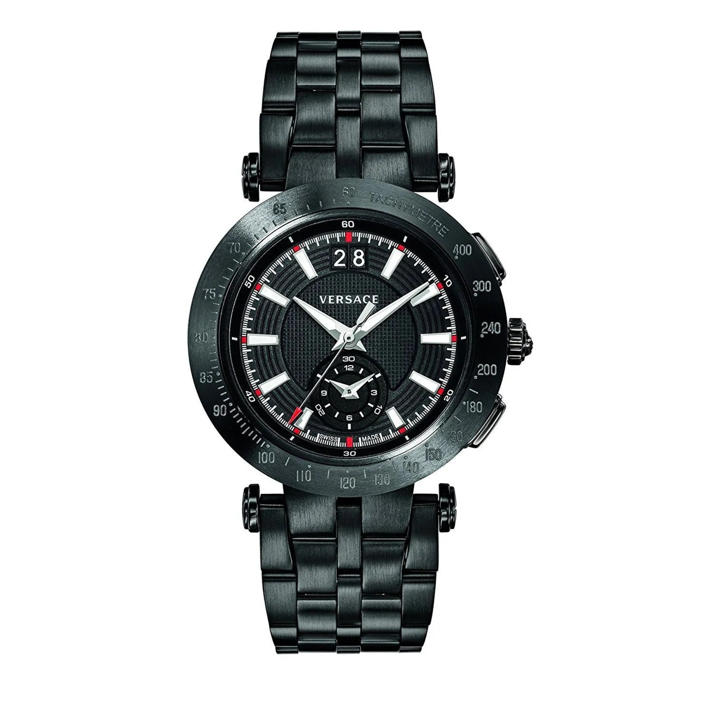 VERSACE Uhr in Schwarz: Vorderseite