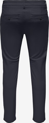 Regular Pantalon chino 'Mark' Only & Sons en bleu