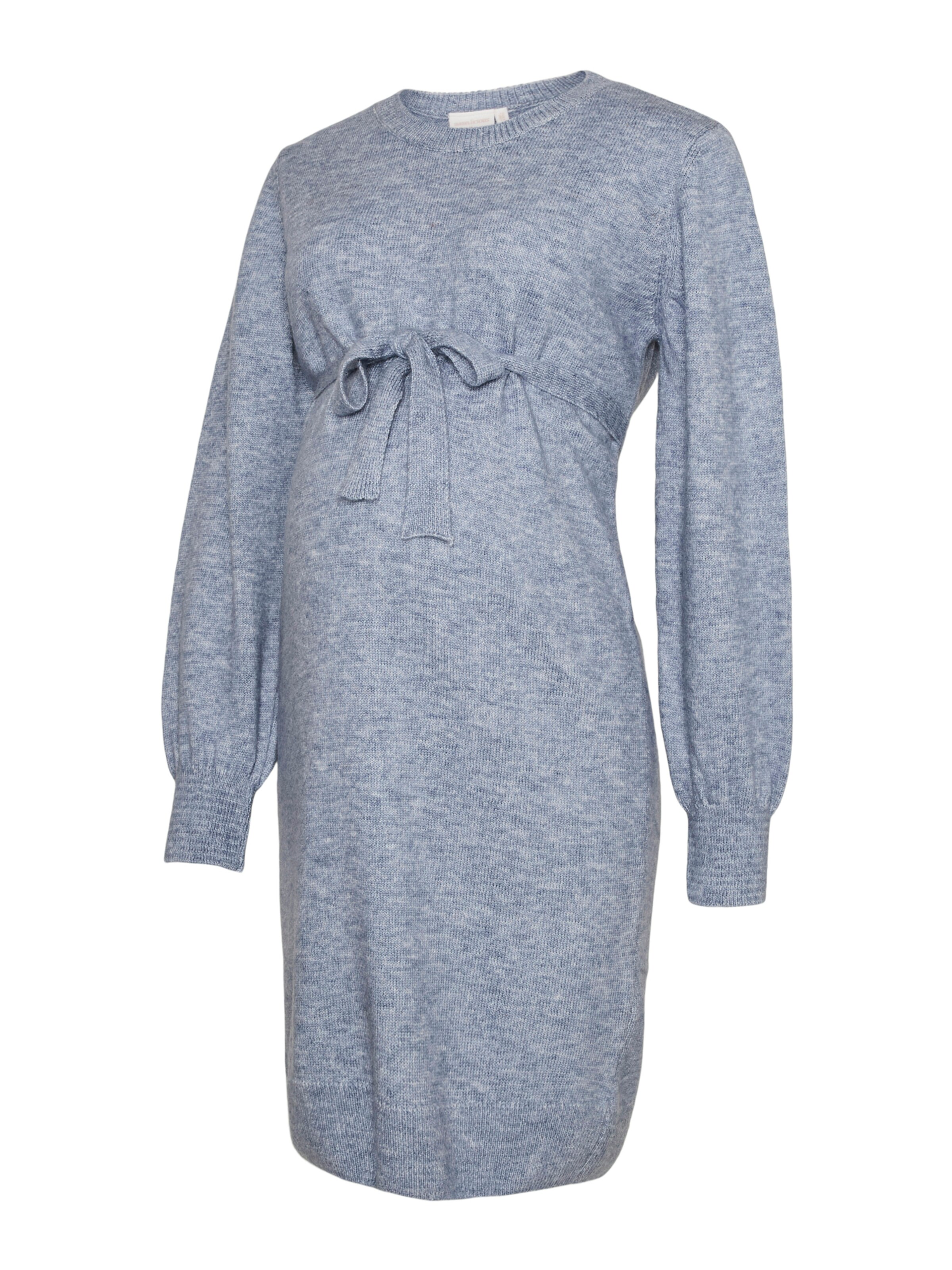 MAMALICIOUS Gebreide jurk 'MLNEWANNE' in Grijs: voorkant