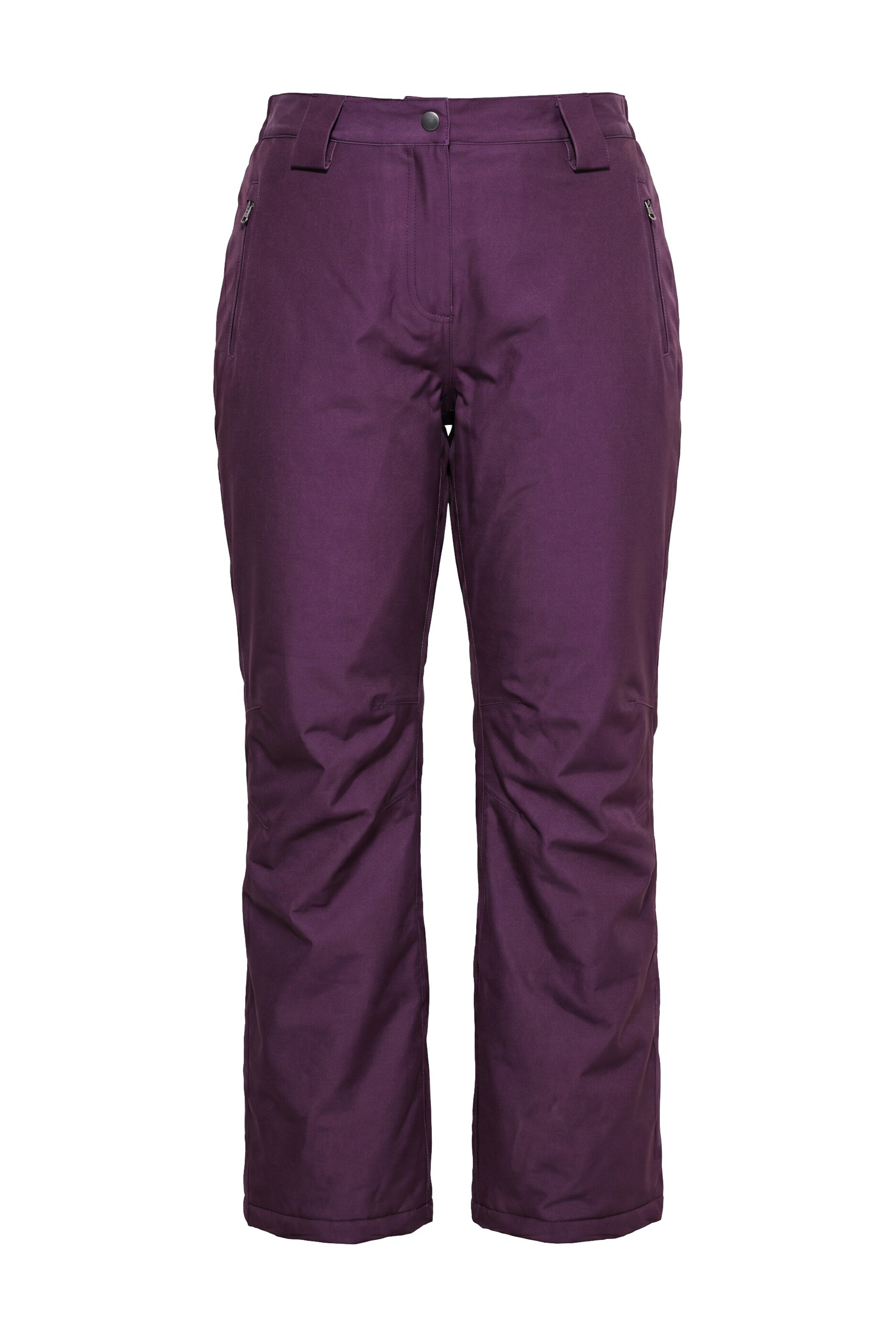 Ulla Popken Flared Weatherproof pants in Purple: front