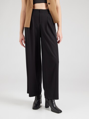 ONLY - Loosefit Pantalón plisado 'ONLCRISTINA' en negro: frente