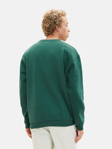 TOM TAILOR DENIM Sweatshirt in Groen