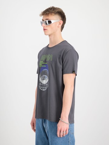 ALPHA INDUSTRIES Shirt 'NASA Orbit' in Grey