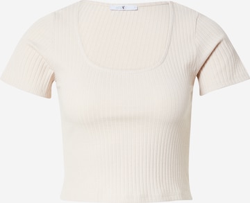 Hailys T-Shirt 'Ida' in Beige: predná strana