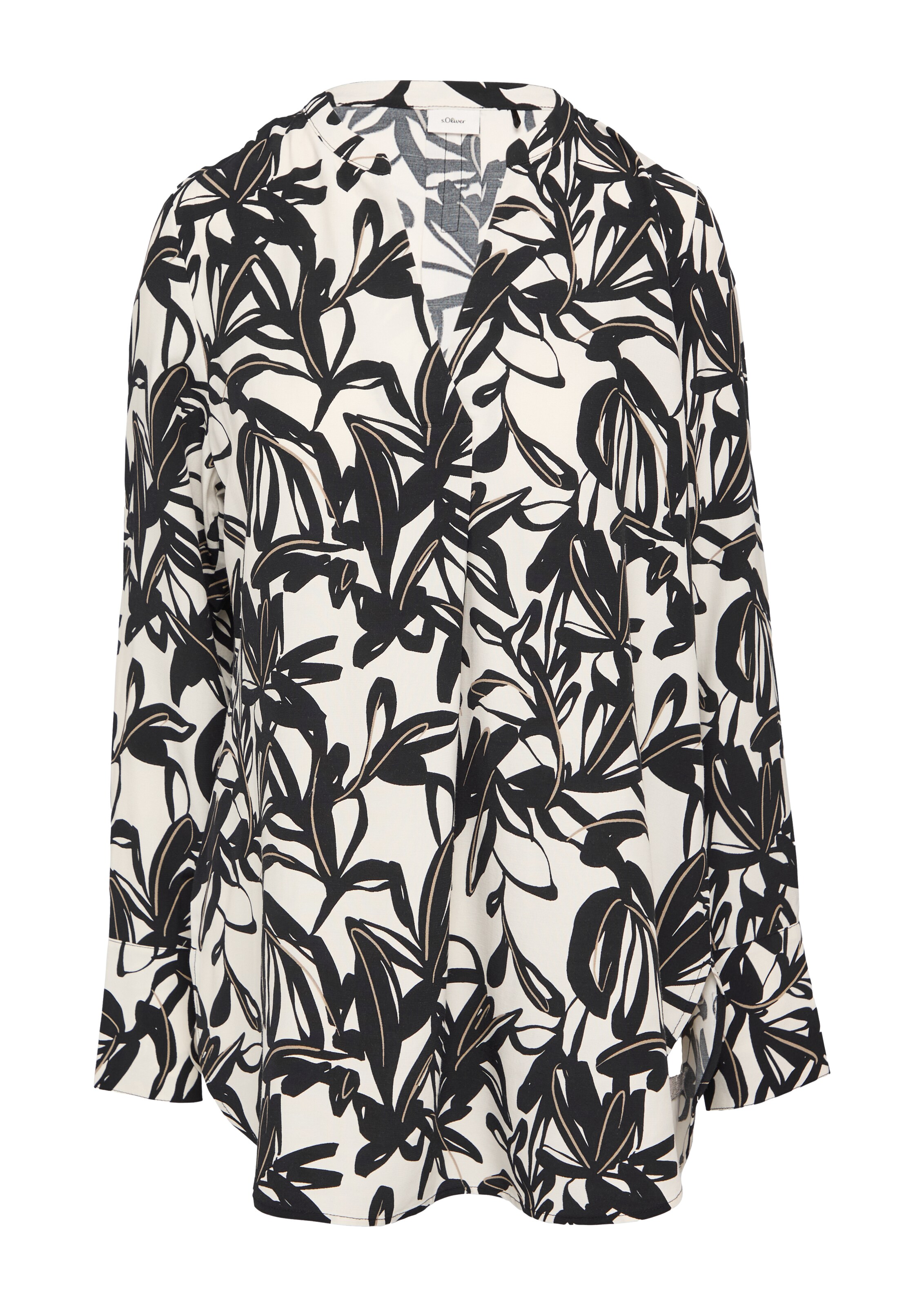 s.Oliver BLACK LABEL Bluse in Beige: Vorderseite