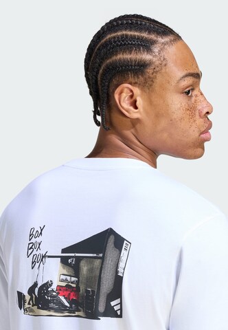 T-Shirt fonctionnel 'MOTORSPORT BOX 3' ADIDAS SPORTSWEAR en blanc
