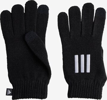 ADIDAS PERFORMANCE Athletic Gloves 'Essentials' in Black: front