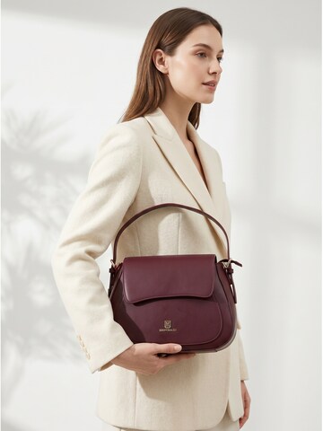 Borsa a mano 'Borsa a Mano Bruno Magli Grazia Saddle Eco-Leather Bottone Magnetico' di Bruno Magli in rosso