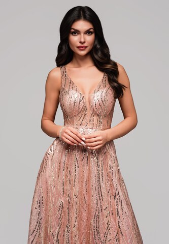 Ombre Evening dress 'Coralie' in Pink