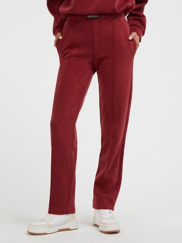 GUESS Slimfit Hose in Rot: Vorderseite