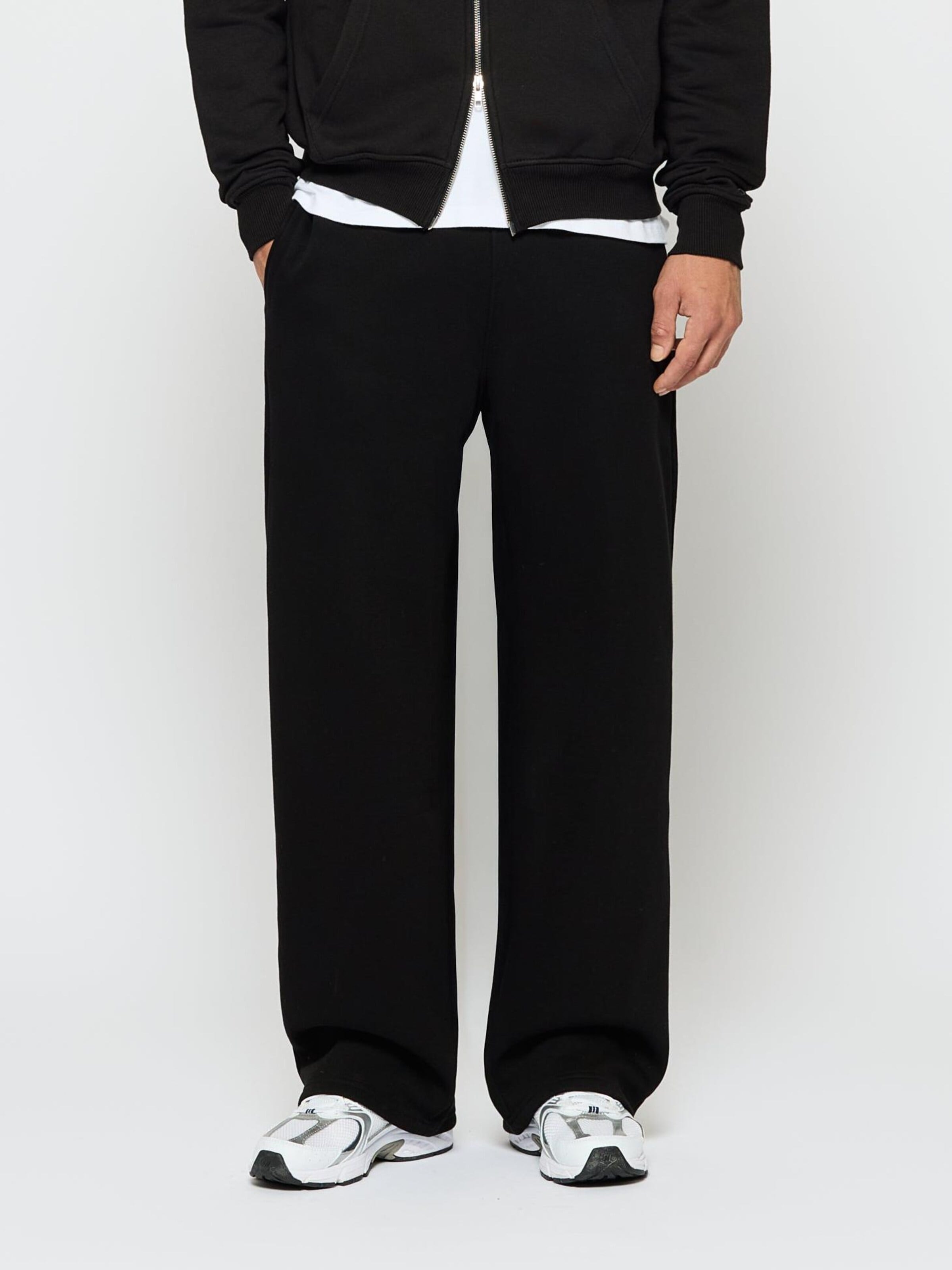 Burocs Wide leg Workout Pants in Black