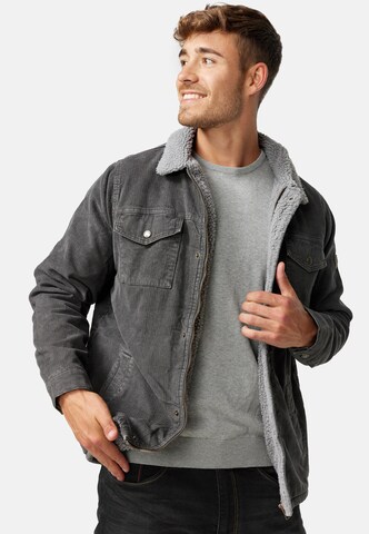 INDICODE JEANS Between-Season Jacket 'Tonni' in Grey: front