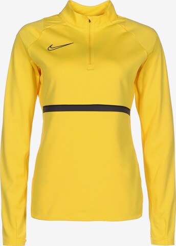 T-shirt fonctionnel 'Academy 21' NIKE en jaune : devant