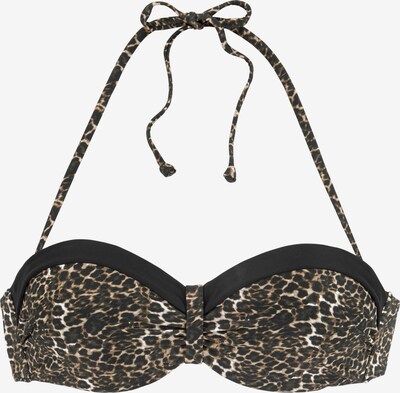 LASCANA Hauts de bikini en beige / marron / noir, Vue avec produit