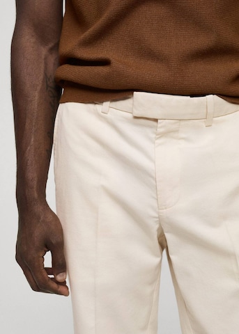 MANGO MAN Regular Pants 'Dallas' in Beige