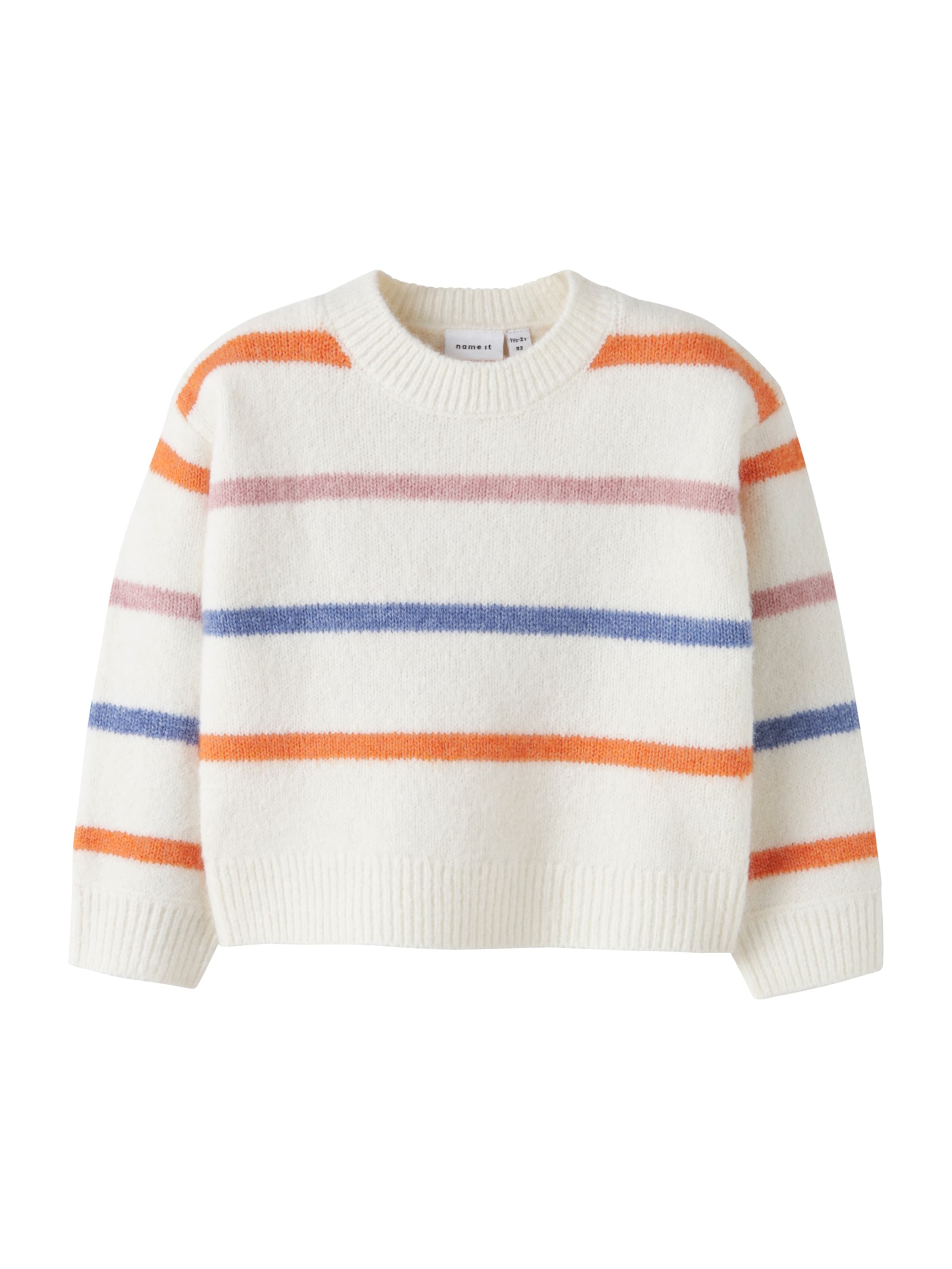 NAME IT Sweater 'NMFOLENSKA' in White: front