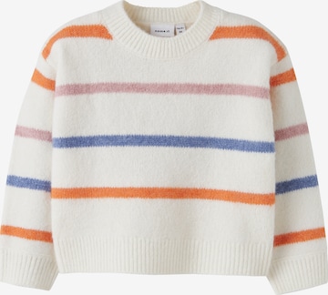 NAME IT Pullover 'NMFOLENSKA' i hvid: forside