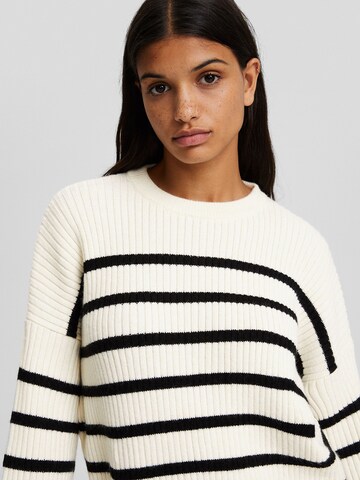 Bershka Knit dress in Beige