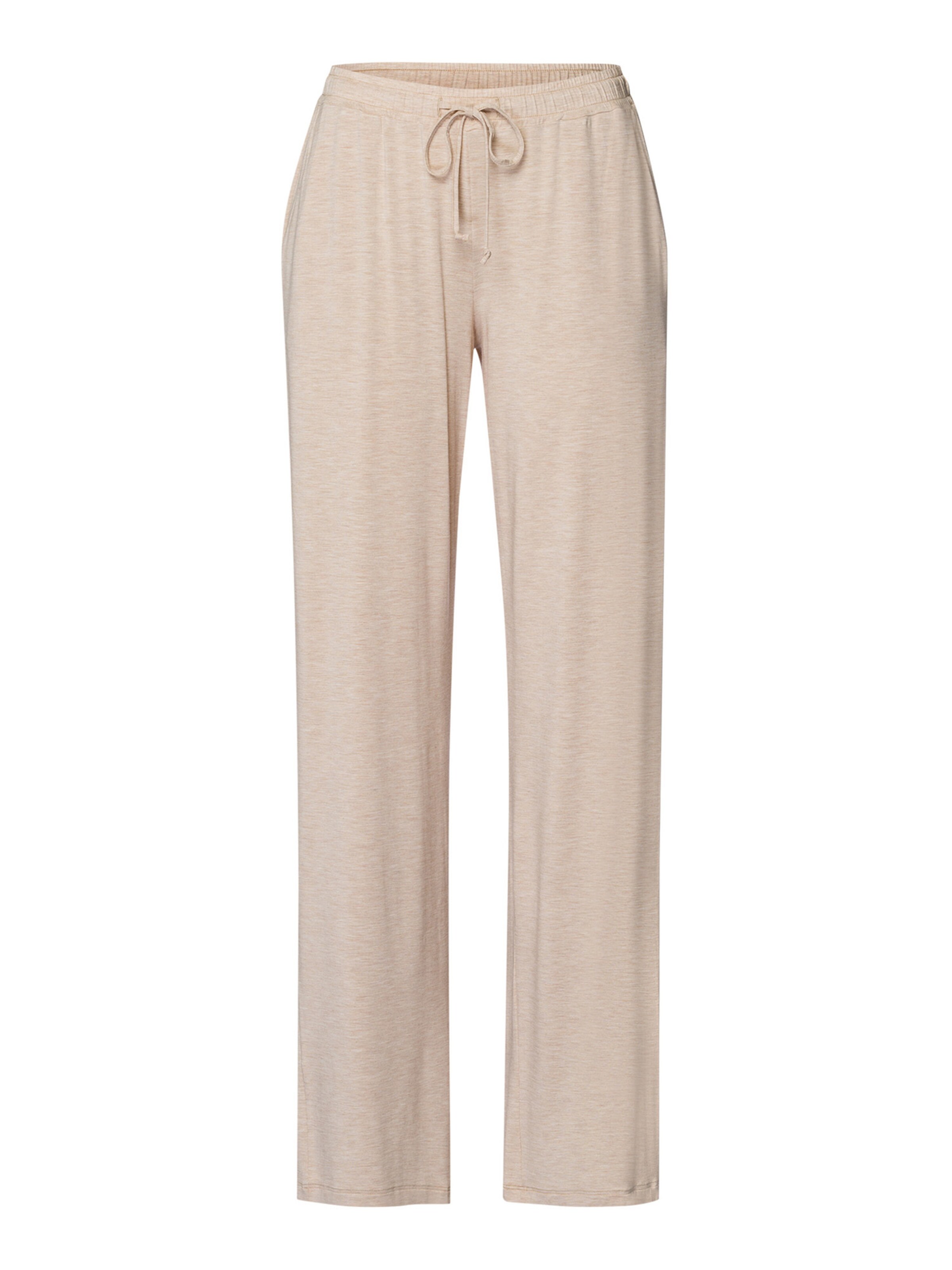 Hanro Pyjamahose ' Natural Elegance ' in Beige: Vorderseite