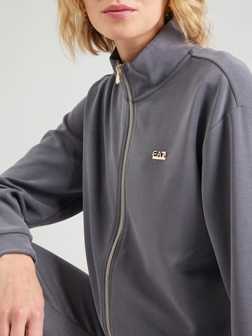 EA7 Emporio Armani Кофта на молнии в Серый