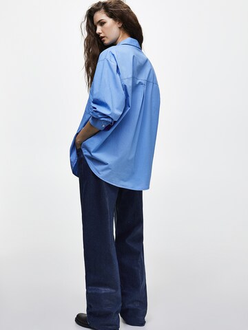 Pull&Bear Bluse in Blau