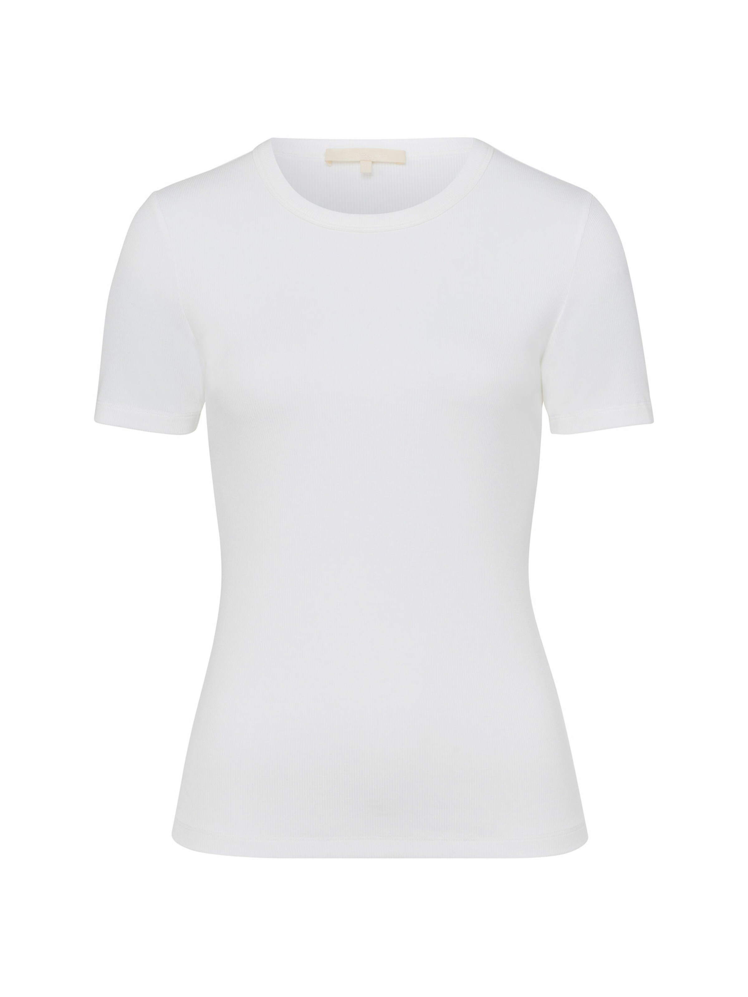 Les Lunes Shirt 'RYLIEE Rib' in White: front
