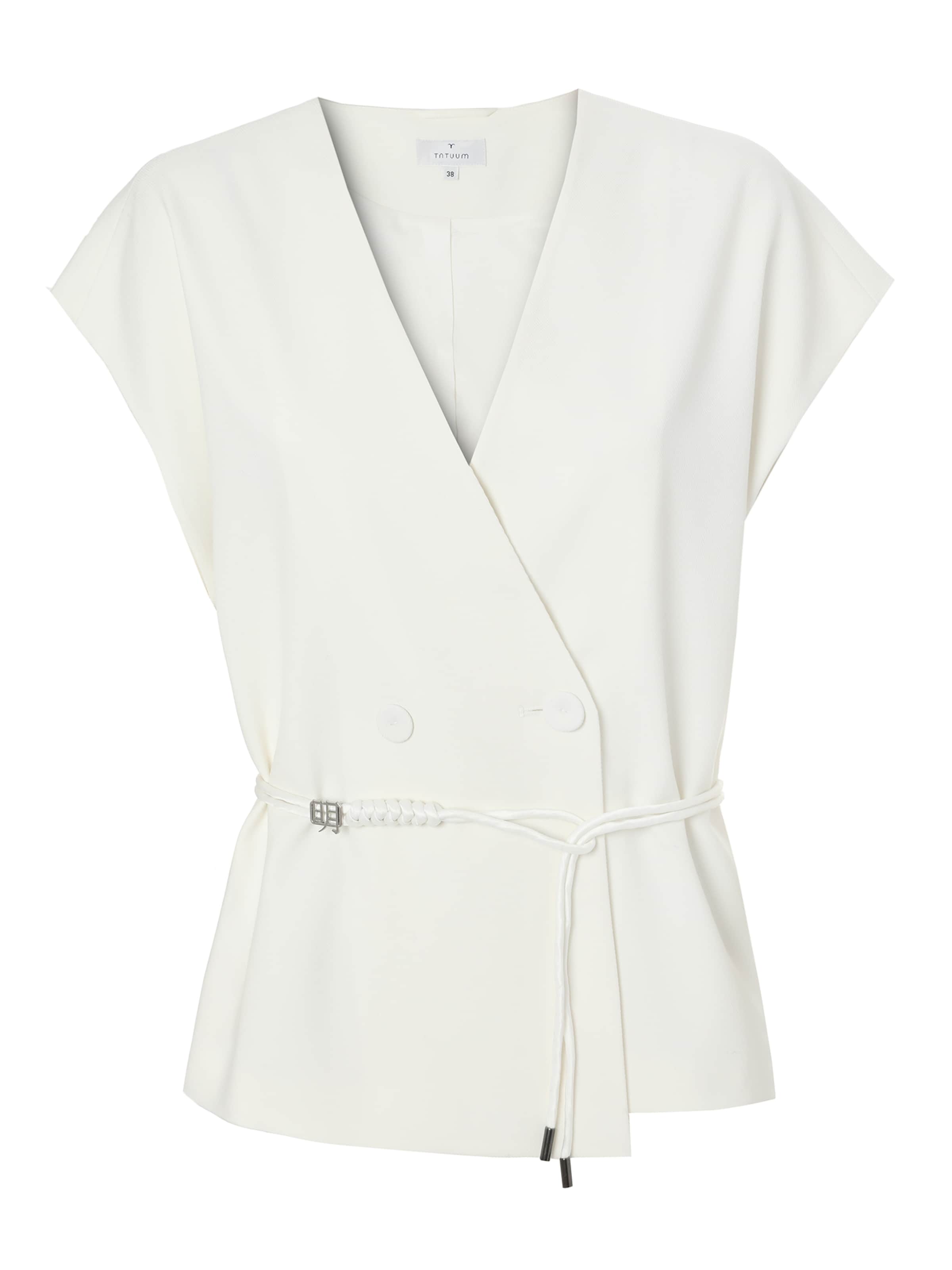 TATUUM Gilet 'Zakari' in Wit: voorkant