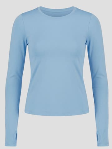 YO-GAYA Sporttop 'Long Sleeve Top' in Blauw: voorkant