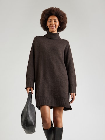 VERO MODA Knitted dress 'VMAQUARIUS' in Brown: front