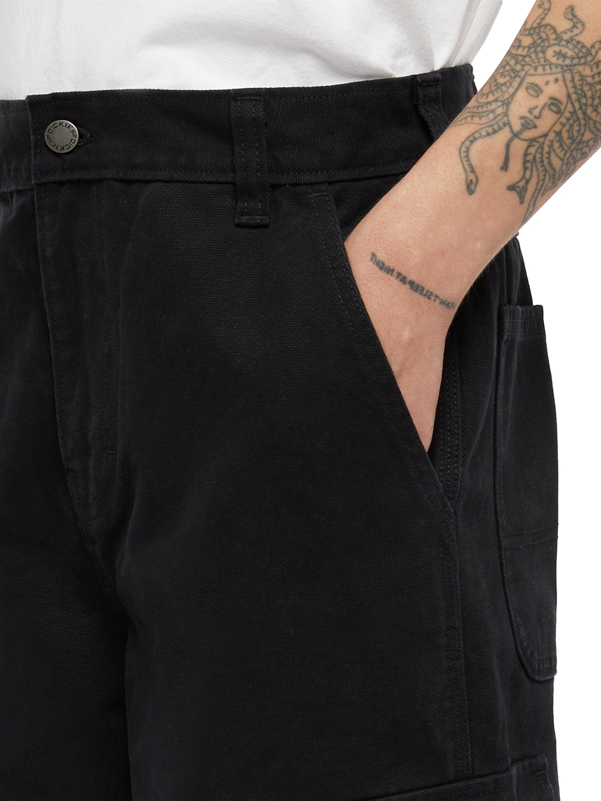 juoda DICKIES Laisvas Laisvo stiliaus kelnės 'DUCK'