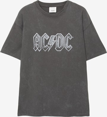 Pull&BearMajica 'AC/DC' - siva boja: prednji dio