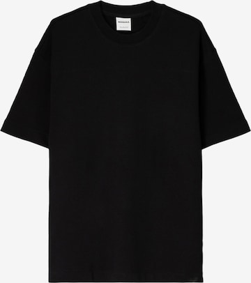 Bershka Shirt in Zwart: voorkant