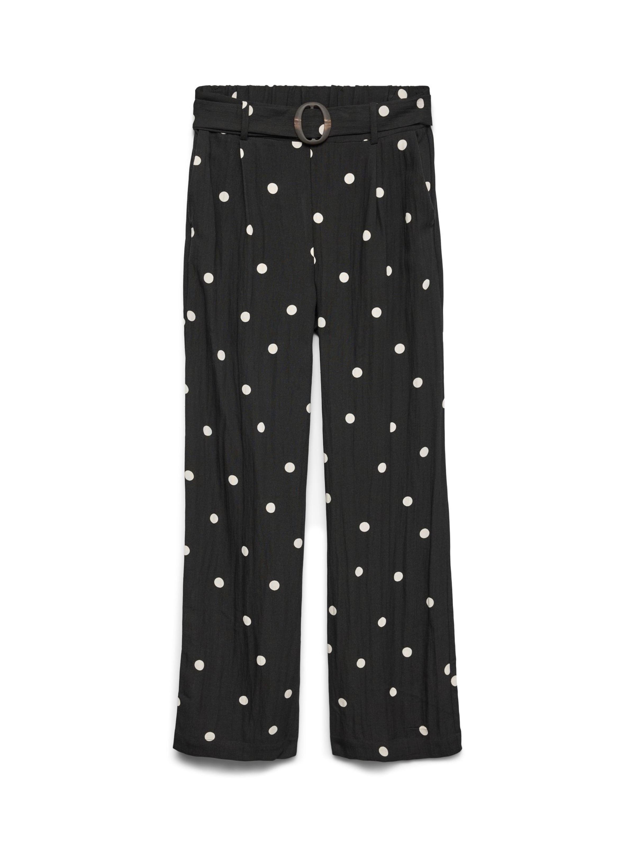 VERO MODA Pantalon 'VMJoan' en noir / blanc, Vue avec produit