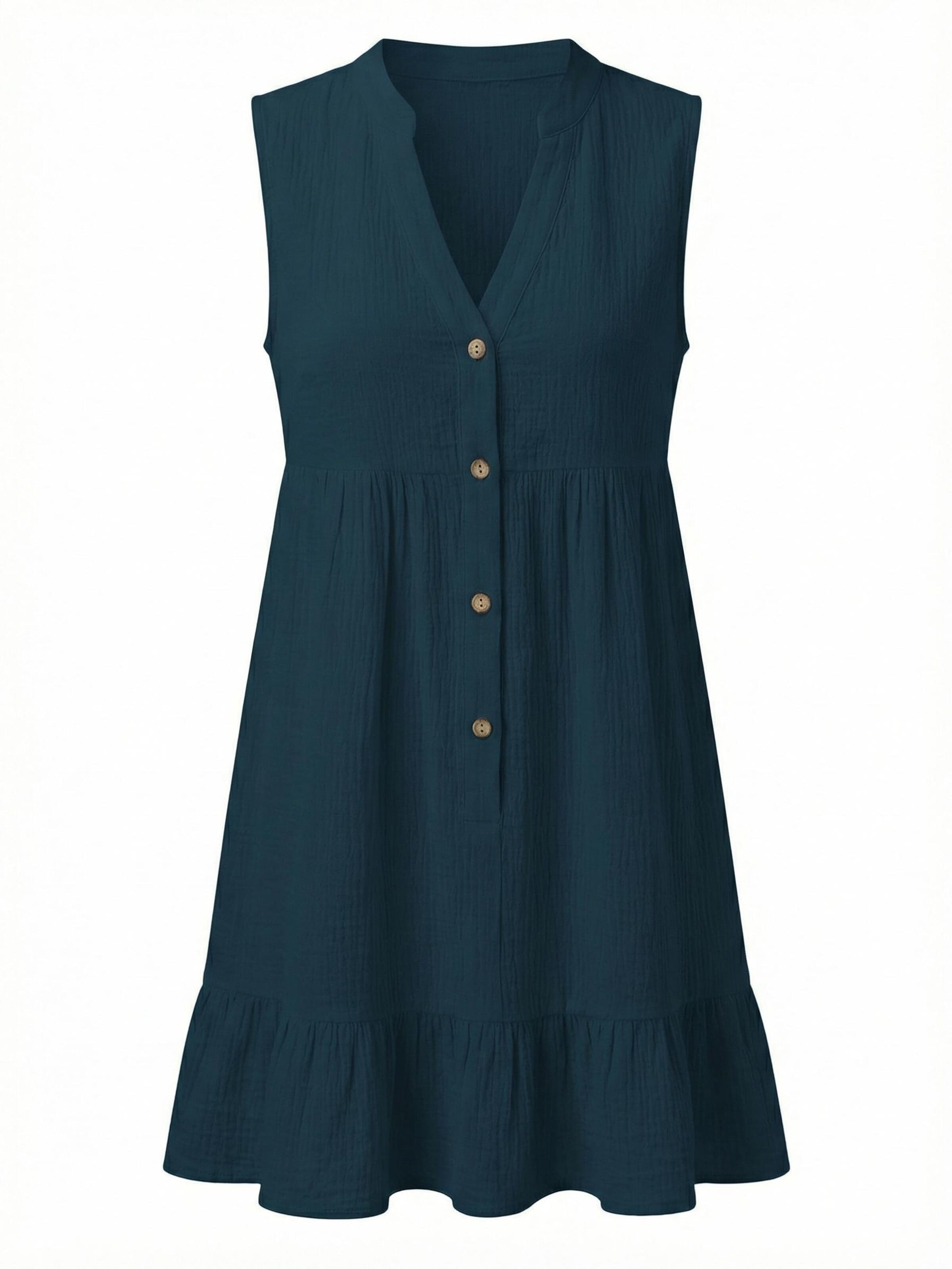 Cupshe Beach Dress in Blue: front