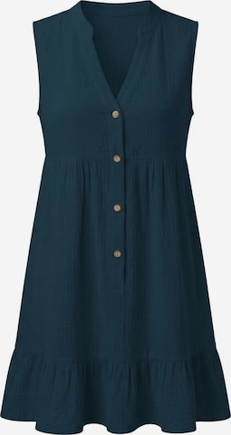 Cupshe Beach Dress in Blue: front