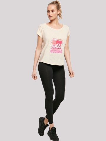 T-shirt 'Love And Coffe Valentinstag' F4NT4STIC en beige