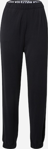 HOLLISTER Tapered Pants in Black: front