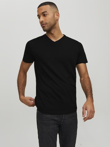 JACK & JONES Shirt 'JJEOrganic' in Black: front