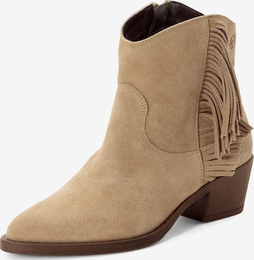 Tamaris Ankle Boots in Beige: front