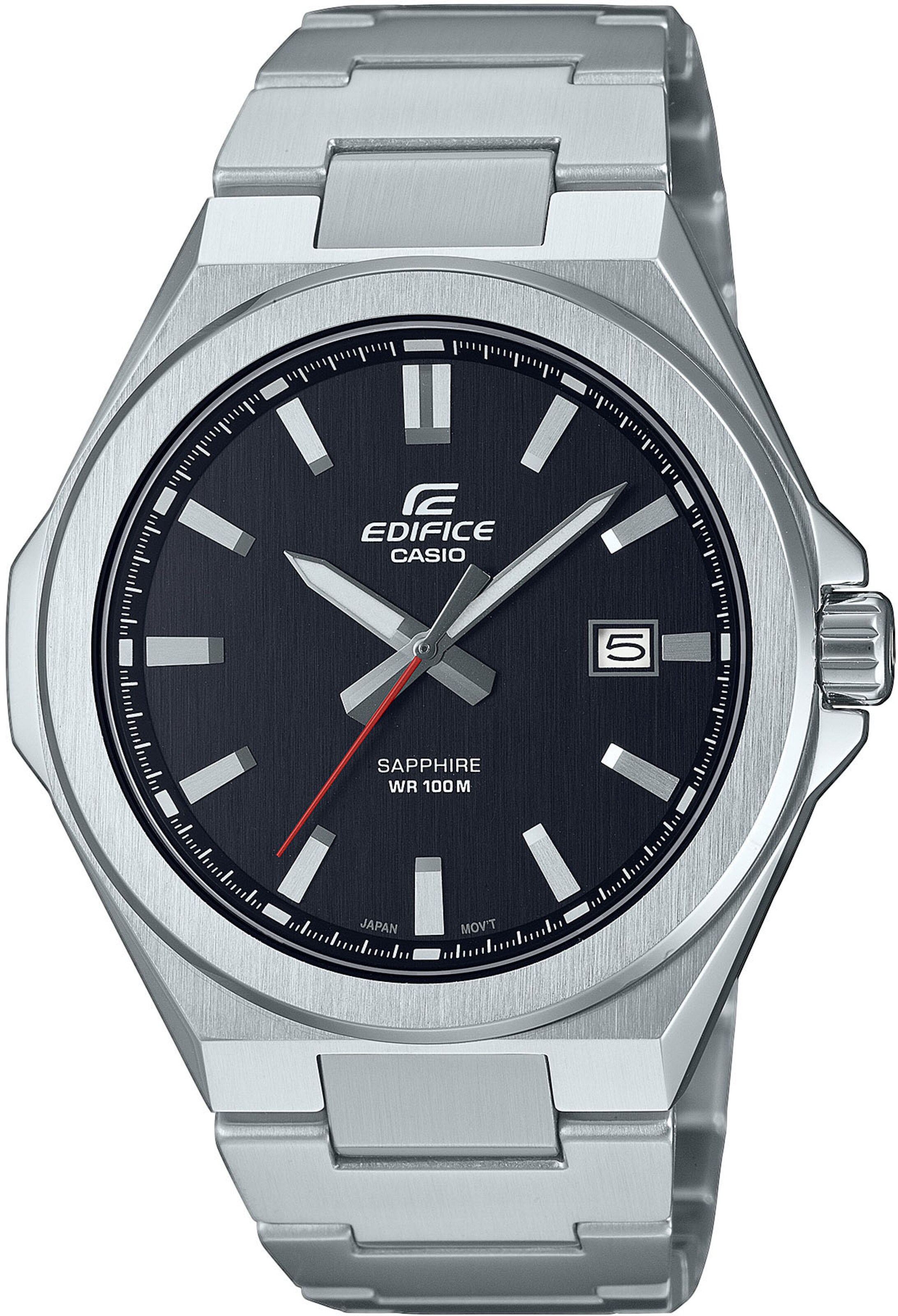 CASIO Analog Watch 'EDIFICE' in Silver: front