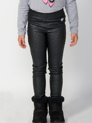 KOROSHI Regular Hose in Schwarz: Vorderseite