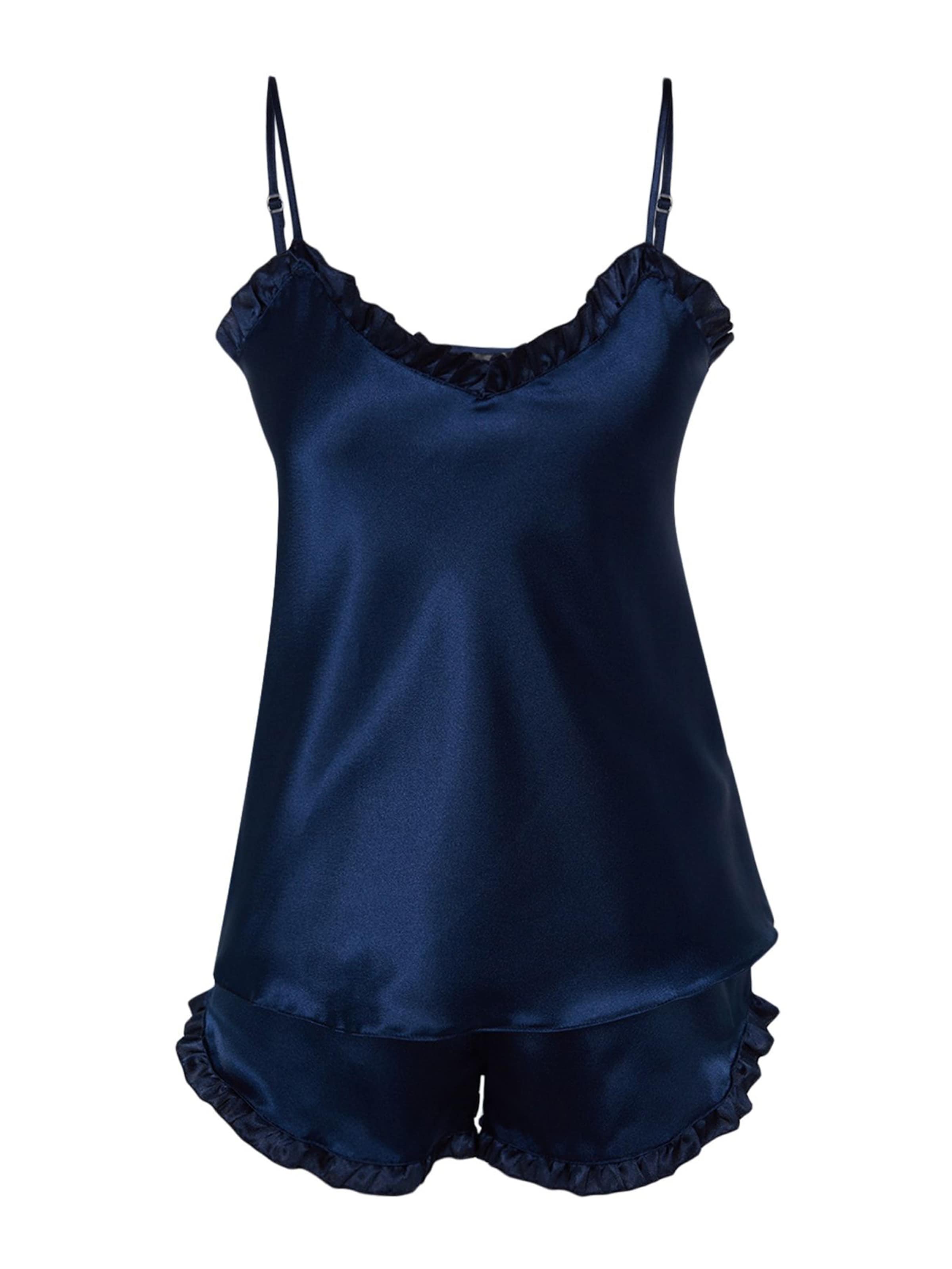 Trendyol Kort pyjamas i blå: framsida