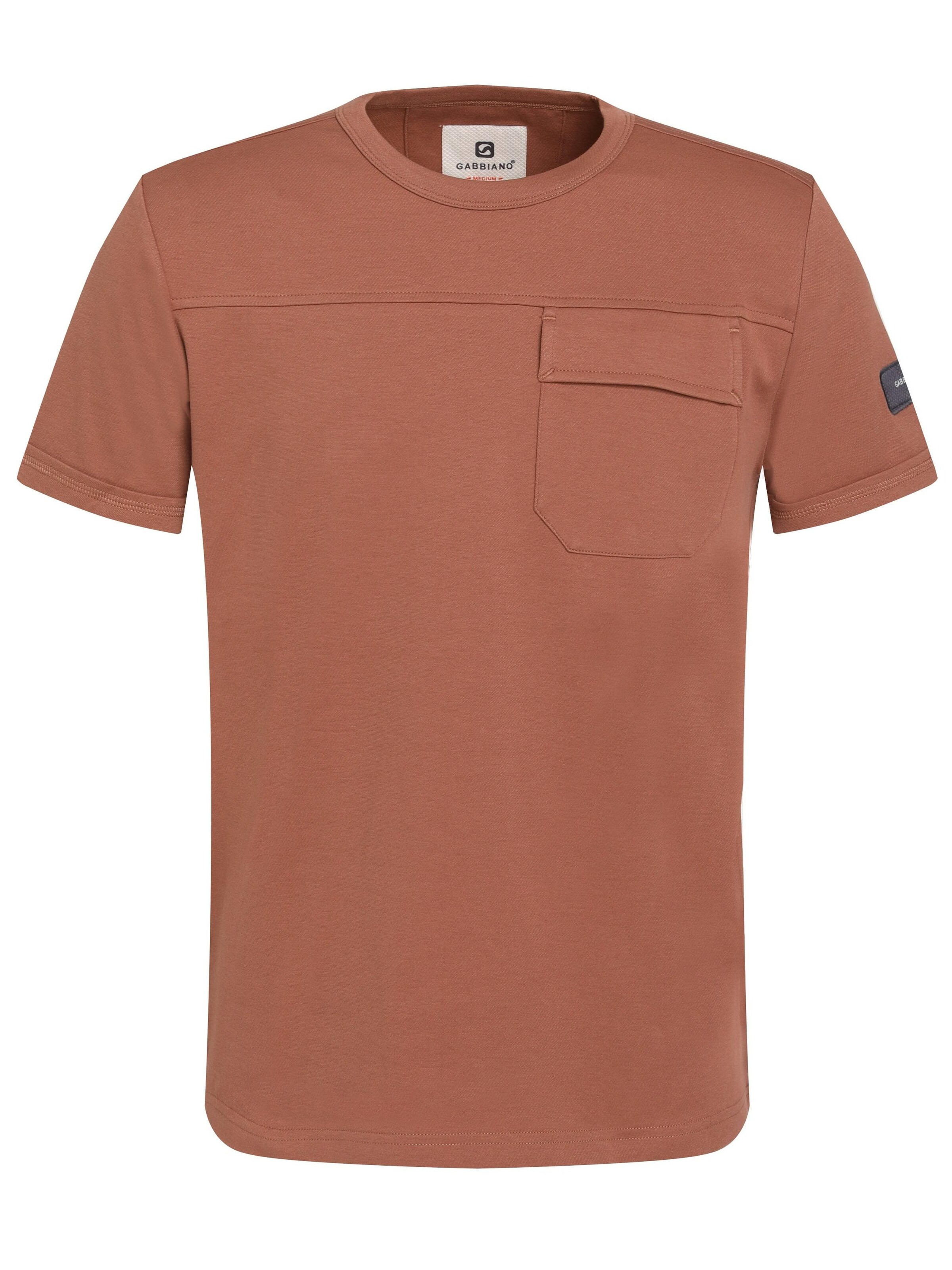 Gabbiano Shirt 'Interlock Diagonal' in Brown