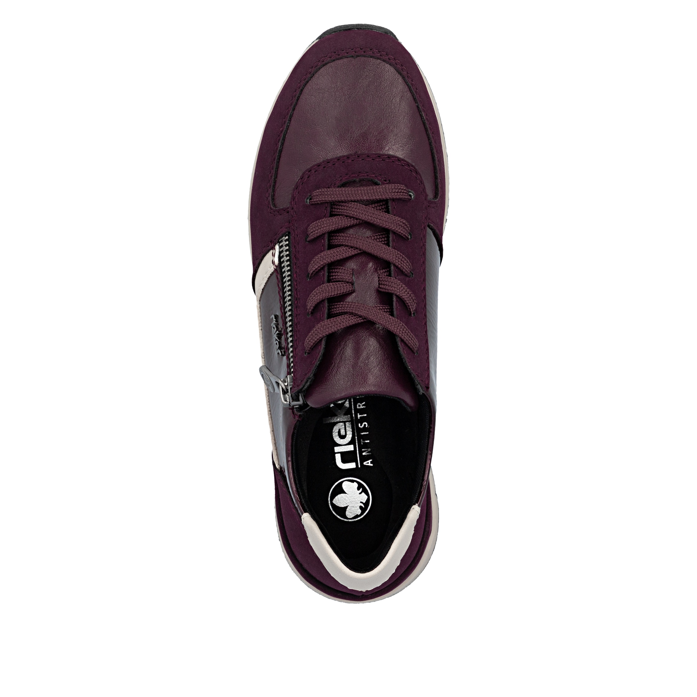 Baskets basses Rieker en rouge