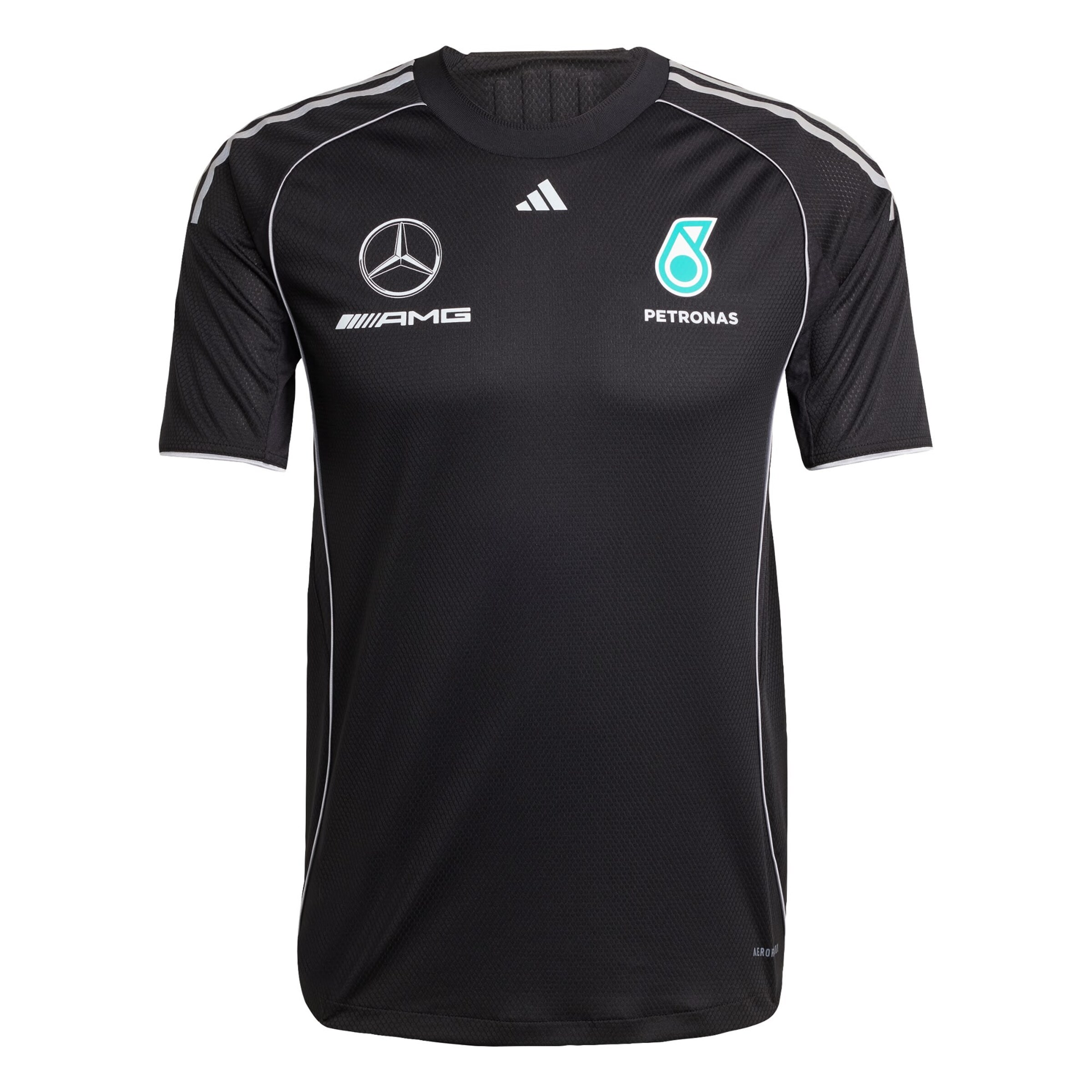 T-Shirt fonctionnel 'Mercedes - AMG Petronas Formula One' ADIDAS PERFORMANCE en noir : devant